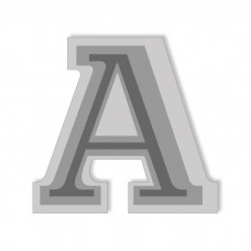 Letter A - High-Relief