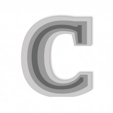 Letter C - High-Relief