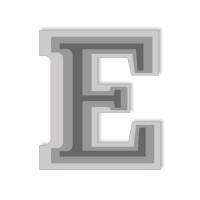 Letter E - High-Relief