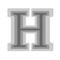 Letter H - High-Relief
