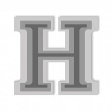 Letter H - High-Relief