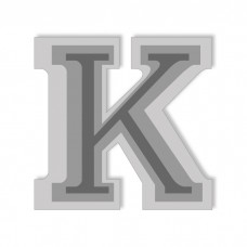 Letter K - High-Relief