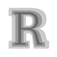 Letter R - High-Relief