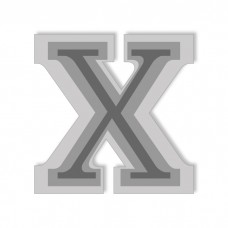 Letter X - High-Relief