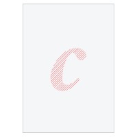 Letter C - Embroidered