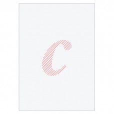 Letter C - Embroidered