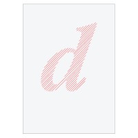 Letter D - Embroidered