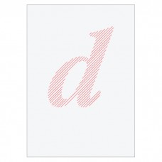 Letter D - Embroidered
