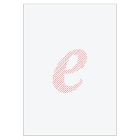 Letter E - Embroidered