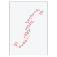 Letter F - Embroidered
