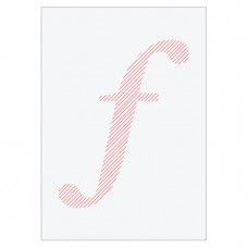 Letter F - Embroidered