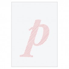 Letter P - Embroidered