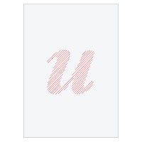 Letter U - Embroidered